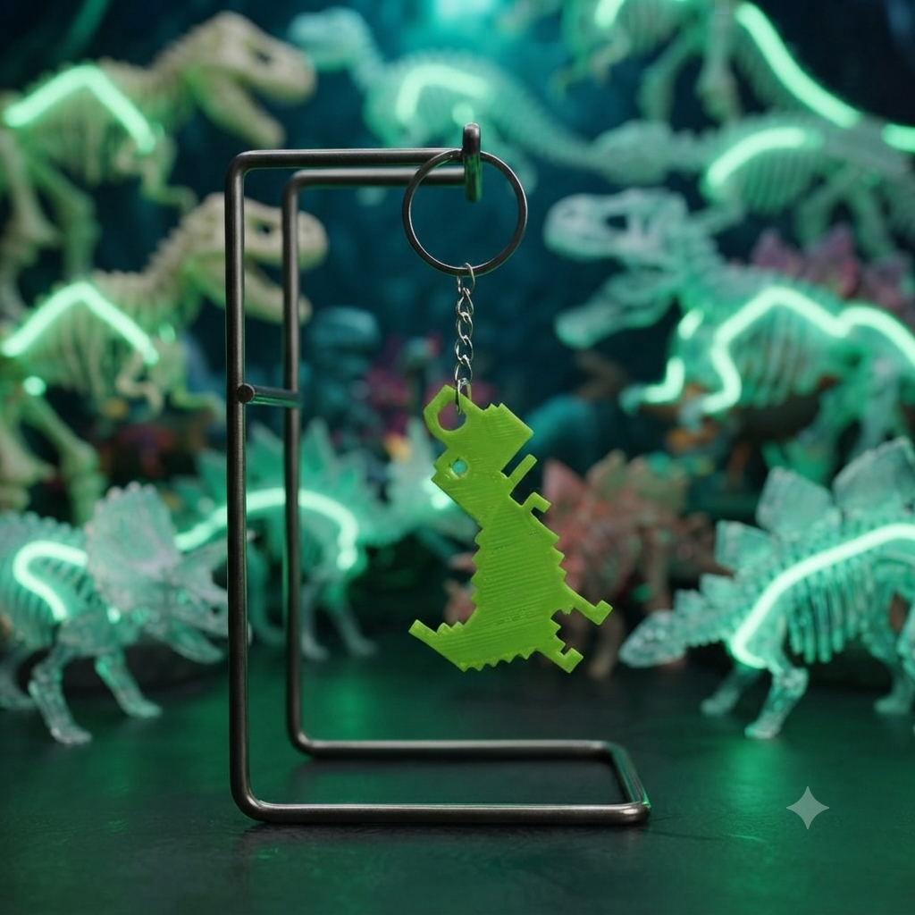 Chaveiro Dino 8bits